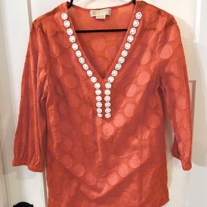 MICHAEL KORS 3/4 sleeve, very good condition, beads are in perfect shape.